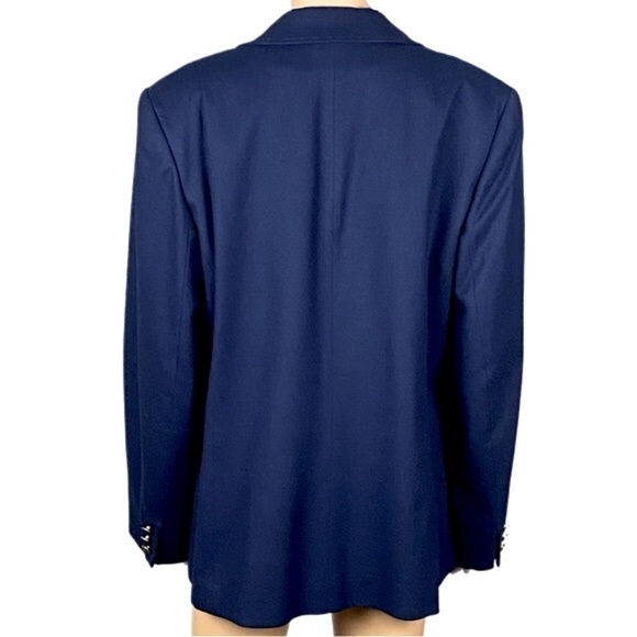 PENDLETON navy, Vintage, 100% Virgin Wool blazer with POCKETS. Size 18. EUC - Picture 8 of 13